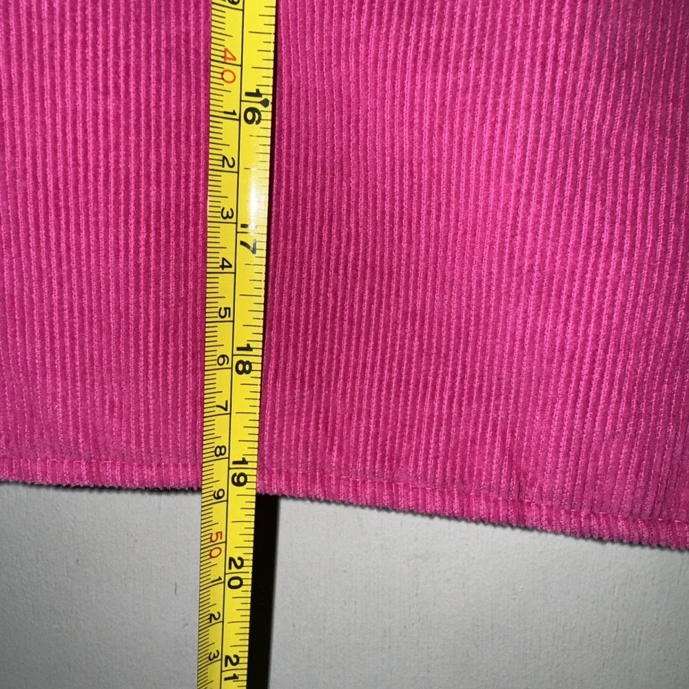 Gymboree Corduroy Jacket Lined Hot Pink Orange Toggles Pockets Girls 7/8 2011